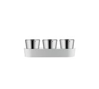 WMF Set de pots d'herbes aromatiques Gourmet 3 pièces intérieur – Système d'irrigation – Blanc