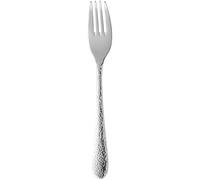 WMF Sitello Fourchette à dessert 15,8 cm, en acier inoxydable Cromargan poli, martelé, ergonomique, brillante, passe au lave-vaisselle, argent