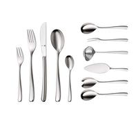 WMF Vision set de couverts pour 12 personnes, 66 pièces, 60 pièces avec couverts de service, couteau à manche creux, finition mate Cromargan Protect, résistant aux rayures, passe au lave-vaisselle