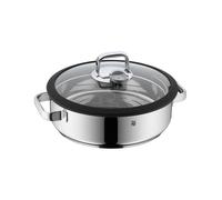WMF Vitalis 1743016040 Cuiseur Vapeur 5L Inox 28cm, Compatible Induction/Gaz/Vitrocéramique, Couvercle Verre, Lavable Lave-Vaisselle, Design WMF Studio