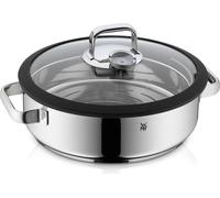 WMF Cuiseur vapeur avec couvercle en verre/bordures en silicone Vitalis 28cm rond 1743016040