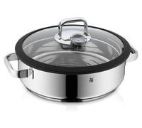WMF Cuiseur vapeur avec couvercle en verre/bordures en silicone Vitalis 28cm rond 1743016040