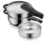 WMF WMF Perfect NEW Perfect One Pot Schnelltopf-Set mit Dampfgareinsatz, 4,5 und 3,0 Liter edelstahl