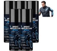 WMGDLP Spray réfléchissant de nuit - Revêtement de sécurité de nuit transparent pour l'extérieur, Spray de finition réfléchissant invisible pendant la journée, (5PCS)