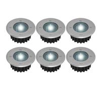 Wmool Lampe LED étanche de jardin encastrable IP44 pour extérieur, lampe solaire encastrée pour jardin enterrée, spot encastrable pour terrasse
