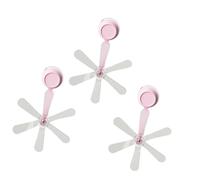 Wmqbjta 3 Pièces Déflecteur Climatiseur Pare-brise Anti Souffle Vent Réglable Polypropylène Installation Facile Adapté à la Maison Bureau, Rose
