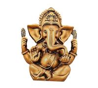 Wmqbjta a Statue Figurine Détaillée Bouddha Ornement Élément Décoratif Résine Miniature Sculpture Convient pour Décoration Intérieure Collection, Bronze