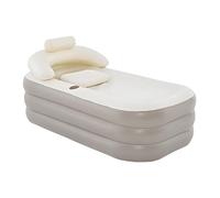 Wmqbjta Baignoire Gonflable, Baignoire Portable, Baignoire Autoportante, Baignoire avec Porte-gobelet, En PVC, Convient Aux Adultes et Aux Enfants, pour, Brun