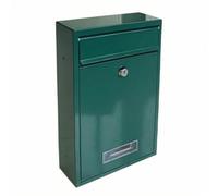 Wmqbjta Boîte aux Lettres en Métal avec Construction Fermée et Dimensions Réduites pour Dépôt Rapi Courrier et Rangement Organisé s Lettres Adaptée à un Mur, Vert, TX0020-1 Vert Poste