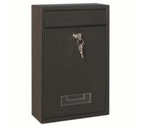 Wmqbjta Boîte aux Lettres en Métal avec Construction Fermée et Dimensions Réduites pour Dépôt Rapi Courrier et Rangement Organisé s Lettres Adaptée à un Mur, Noir, style to 5