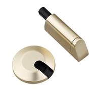 Wmqbjta Butée de Porte Coupe-vent Arrêt de Porte Métal Réglable Silencieux Montage Facile Protection Murale Compacte Adaptée pour Bureau Maison Salle D'Étude, or