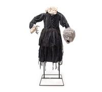 Wmqbjta Figurine Animée Terrifiante | Support En Métal Stable, Personnage Hanté, Effrayante, Sorcière à Tête Exteible, pr Hantée