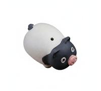 Wmqbjta Figurine Cochon Céramique Figurine Cochon Statuette Porcine Sculpture Animale Objet Déco Décor Polyvalent au Visage Vivant Qui Apporte Adaptée au Bureau Bibliothèque Salle de Thé Maison