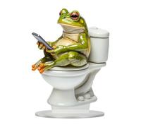Wmqbjta Figurine de Grenouille En Acrylique, Décoration de Table, Animal de Noël, Sculpture Décorative, Objet de Collection, Centre de Table, Convient pour Le