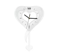 Wmqbjta Horloge Murale Silencieuse Décorative Artistique Garde-Temps Au Design avec Élément Adapté pour Une Ambiance Contemporaine et, Argent