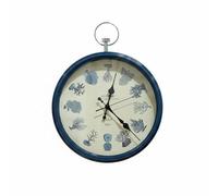 Wmqbjta Horloge Murale Vintage Horloge à Gousset Décorative Silencieuse Métal Verre Mouvement Continu Cadran Artistique Style Champêtre Élégant Convient au Bureau Salon Chambre, Vert