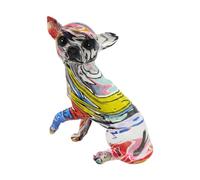 Wmqbjta Sculpture Chien Résine Animal Figurine Décor Cabinet Table Centre Résistante Convient pour Salon Bureau Chambre Mariage Fête Cadeau, Style A