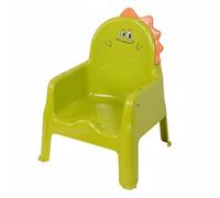 Wmqbjta Siège Enfant Dîner Chaise Haute Fauteuil Bébé Chaise Apprentissage Tabouret Ergonomie pour la Posture et Stabilité au Sol PP Robuste Plateau Amovible, Vert, Sans Plaque