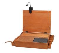 Wmqbjta Table de Travail Portable avec éclairage pour L'assemblage de Maquettes