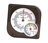 Wmqbjta Thermomètre-hygromètre Mécanique en PP et PC, à Cadran, Idéal pour Les Entrepôts, Dimensions : 7 x 7 x 1,2 cm
