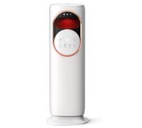 Wmqbjta Ventilateur Chauffant Colonne sans Pale Ventilateur Chauffage Refroidisseur Oscillant Télécommande Affichage Numérique PTC Céramique Silencieux Design