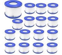 Wmzjnljy Lot de 16 cartouches filtrantes type VI pour piscine Best-way, Coleman SaluSpa, Palm Springs (D5-16)