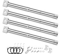 WNHB® Tubes de brûleur réglables 31-44 cm pour barbecue à gaz - Acier inoxydable Set de 4 pièces