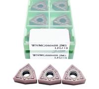 WNMG080404 WNMG080408 MA MS MQ JMS HA HS LF6118 Outil De Coupe CNC En Carbure, Lames Rainurage Pour L'aluminium Plaquettes de Carbure CNC(WNMG080408JMS LF6118)