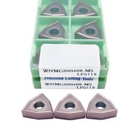 WNMG080404 WNMG080408 MA MS MQ JMS HA HS LF6118 Outil De Coupe CNC En Carbure, Lames Rainurage Pour L'aluminium Plaquettes de Carbure CNC(WNMG080408MS LF6118)