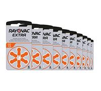 wns-emg-world Big Box Pack Rayovac Extra Typ 13 Hörgerätebatterien Zinc Air P13 PR48 ZL2, 60 Stück