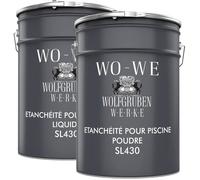 WO-WE Enduit d'étanchéité pour piscine à base de résine SL430 - 10KG, imperméable, durable, facile à appliquer