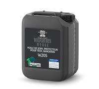 WO-WE Huile de Teck W205 Soin pour Bois Extérieur Terrasse & Bangkirai 10L | Saturateur Incolore, Protection du Mobilier de Jardin, Résistant aux Intempéries, Limite le Grisaillement, Bois Exotiques
