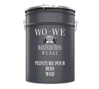 WO-WE Peinture Bois Extérieur Intérieure Brun Foncé sim. RAL 8017 10L