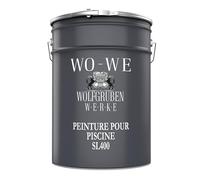 WO-WE Peinture pour piscine et bassin SL400 Imperméable et étanche RAL 5015 simil. à Bleu ciel - 10L