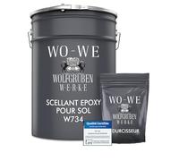 WO-WE Scellant Epoxy pour sol béton W734 Incolore/Transparant - 9 kg