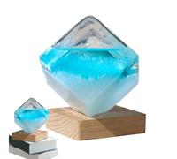 Woalopted Storm Glass Weather Predictor - Prévisions météorologiques - Verre tempête - Cube - Station météo - Baromètre liquide pour décoration de table - Décoration d'intérieur
