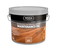 WOCA Denmark Maintenance Oil Huile d'entretien Blanc 2,5 l - Huile d'entretien pour parquet et bois en intérieur