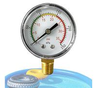 Wodesitiy Manomètre Pour Filtre De Piscine,Cadran coloré précis, interface standard 0-2,5 bar - Manomètre pour Filtre à Sable de Piscine - pour parc aquatique, jardin, hôtel, centre de fitness, resort