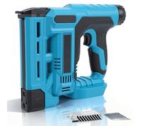 WODHMIEY 18GA - Cloueuse sans fil - 2 en 1 - Compatible avec Makita 21 V - Profondeur réglable - Lumière LED - Avec 1000 clous + 1000 agrafes - Pour le bricolage du bois (sans batterie)
