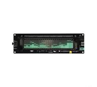 Wodsty AK2515 Carte audio pour analyseur de spectre avec affichage VFD, entrée micro auxiliaire de 3,5 mm, sonomètre, fréquence 300 Hz à 20 kHz, horloge, boîtier en acrylique Wodsty VFD Audio pour
