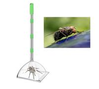 Wodsty Attrape-araignées sans contact avec poignée réglable de 82 cm | Piège à araignée avec poignée de 82 cm, réglable, sans contact, respectueux des animaux, pour lézards, vert