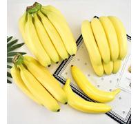 Wodsty Banane artificielle en plastique, réplique d'un fruit | Banane artificielle réaliste en plastique, modèle de fruit, objet de décoration pour la maison