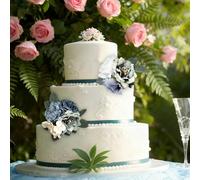 Wodsty Fleurs artificielles réalistes pour gâteaux classiques | Fleur de gâteau artificielle créative, tige d'eucalyptus réaliste en tissu pour décoration de table d'anniversaire, violet