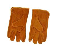 Wodsty Gants de soudage en cuir de vachette, ignifuges et résistants à la chaleur, doublés pour travaux de métal, bricolage et construction, taille 255 x 130 mm