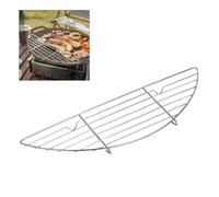 Wodsty Grille d'égouttement en métal pour cuisine extérieure, pour | Grille de cuisson en acier inoxydable pour extérieur, 37 x 11 cm, support de filtre à huile, idéal pour rôtir et camping