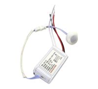 Wodsty Interrupteur intelligent de détecteur de mouvement infrarouge AC 180 V-240 V Angle de détection de 115° ≤ 7 LUX Capteur crépusculaire 40 s de retard pour ampoules LED Couloir escalier sous-sol