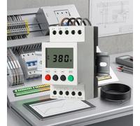 Wodsty JVR1000-A Relais de phase 3 phases 208-480 VAC, protection de tension avec sous-tension/surtension, perte de phase et asymétrie, paramètres réglables, protocole d'erreur, montage sur rail DIN