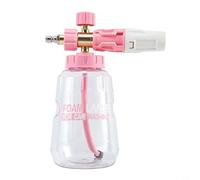 Wodsty Lance à mousse pour lavage de voiture, générateur de mousse réglable de 0 à 45 degrés avec régulateur de concentration, ajustement universel (rose)