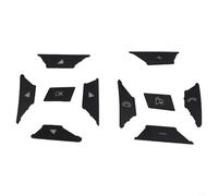 Wodsty Lot de 12 autocollants noirs pour boutons de volant pour Mercedes, pour BENZ, E C G GLA, ML GLK, GLE GLS 2012-2016 ABS