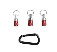 Wodsty Lot de 3 porte-forets en métal avec mousqueton, tige hexagonale antidérapante de 6,35 mm pour outils électriques SDS, tournevis et tête de lot